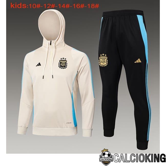Insieme Giacca Con Cappuccio Tuta Argentina Bambino Giallo 2024/2025