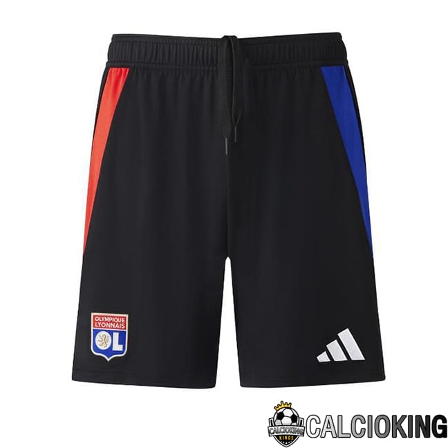 Comprare Maglia Calcio 2024 2025 2026 Personalizzazione,Tuta Da Calcio,Maglie De Calcio Retro Online | Pantaloncini Calcio Lione OL Seconda Nero 2024/2025