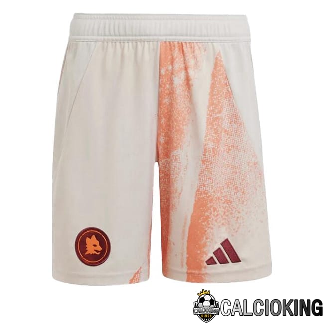 Comprare Maglia Calcio 2024 2025 2026 Personalizzazione,Tuta Da Calcio,Maglie De Calcio Retro Online | Pantaloncini Calcio AS Roma Bambino Seconda Bianco 2024/2025
