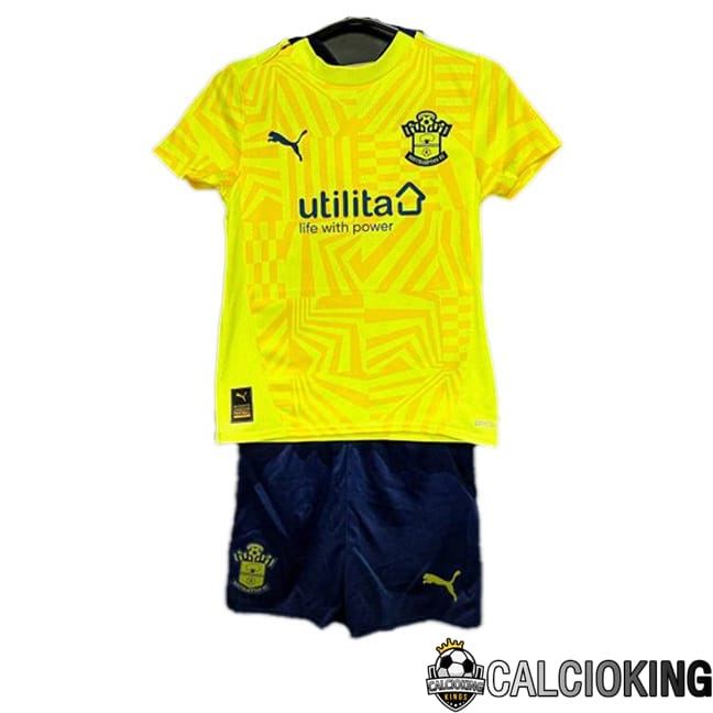 Maglia Calcio Southampton FC Bambino Seconda Giallo 2024/2025