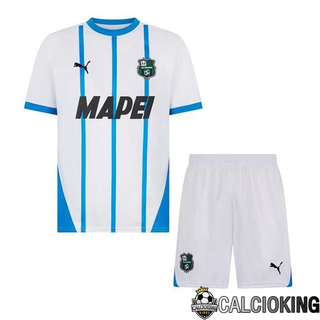 Maglia Calcio US Sassuolo Bambino Seconda Bianco 2024/2025
