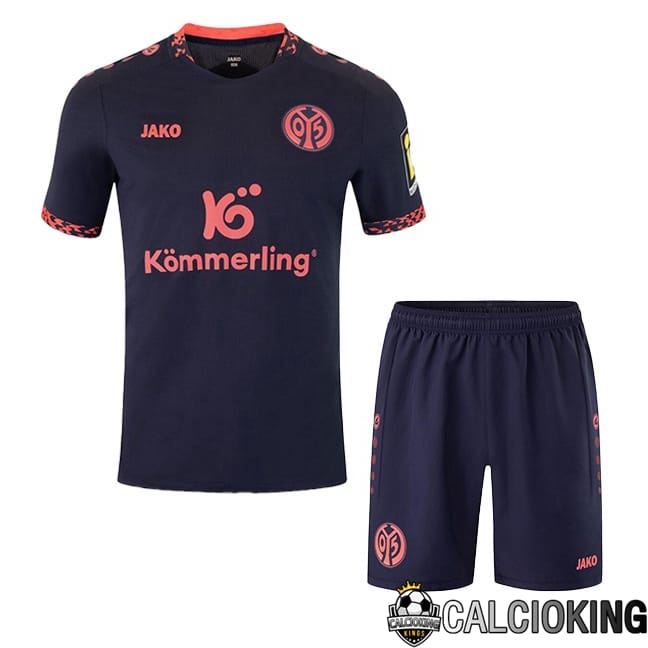 Maglia Calcio FSV Mainz 05 Bambino Seconda Nero 2024/2025