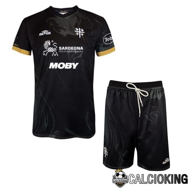 Maglia Calcio Cagliari Calcio Bambino Terza Nero 2024/2025