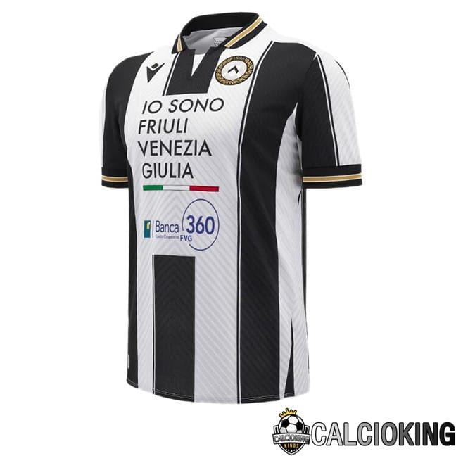 Maglia Calcio Udinese Calcio Prima Bianco Nero 2024/2025