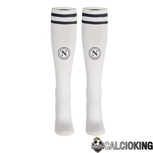 Comprare Maglia Calcio 2024 2025 2026 Personalizzazione,Tuta Da Calcio,Maglie De Calcio Retro Online | Calzini Calcio SSC Napoli Seconda Bianco 2024/2025