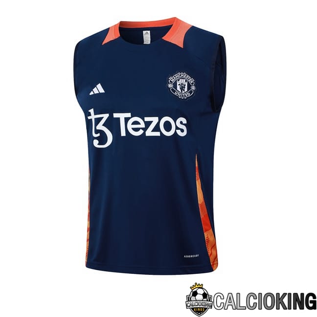 Comprare Maglia Calcio 2024 2025 2026 Personalizzazione,Tuta Da Calcio,Maglie De Calcio Retro Online | Canotta Allenamento Manchester United Blu Reale 2024/2025