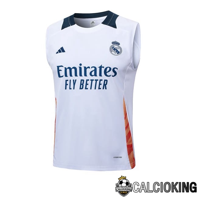 Comprare Maglia Calcio 2024 2025 2026 Personalizzazione,Tuta Da Calcio,Maglie De Calcio Retro Online | Canotta Allenamento Real Madrid Bianco 2024/2025