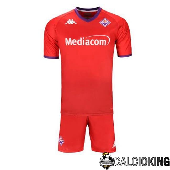 Maglie Calcio ACF Fiorentina Bambino Terza Rosso 2024/2025