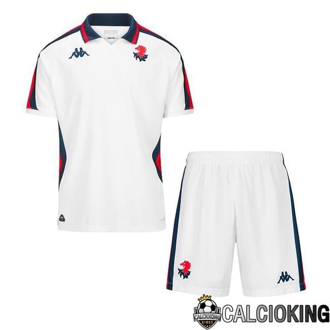 Maglie Calcio Genoa CFC Bambino Seconda Bianco 2024/2025