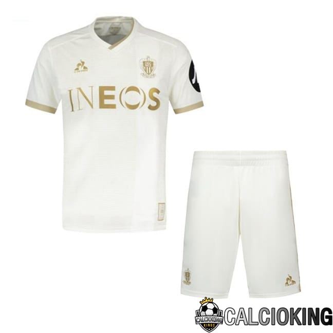 Maglie Calcio OGC Nice Bambino Seconda Bianco 2024/2025