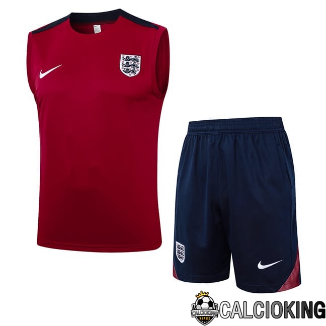Comprare Maglia Calcio 2024 2025 2026 Personalizzazione,Tuta Da Calcio,Maglie De Calcio Retro Online | Canotta Allenamento Inghilterra + Pantaloncini Rosso 2024/2025