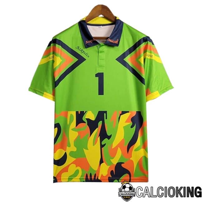 Maglie Calcio Messico Retro Portiere Verde/Giallo