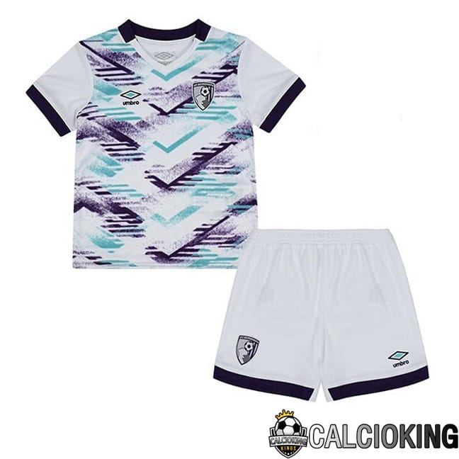 Maglie Calcio AFC Bournemouth Bambino Seconda Bianco 2024/2025
