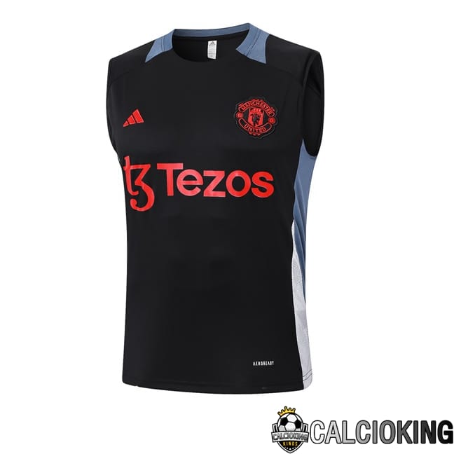 Comprare Maglia Calcio 2024 2025 2026 Personalizzazione,Tuta Da Calcio,Maglie De Calcio Retro Online | Canotta Allenamento Manchester United Nero 2024/2025
