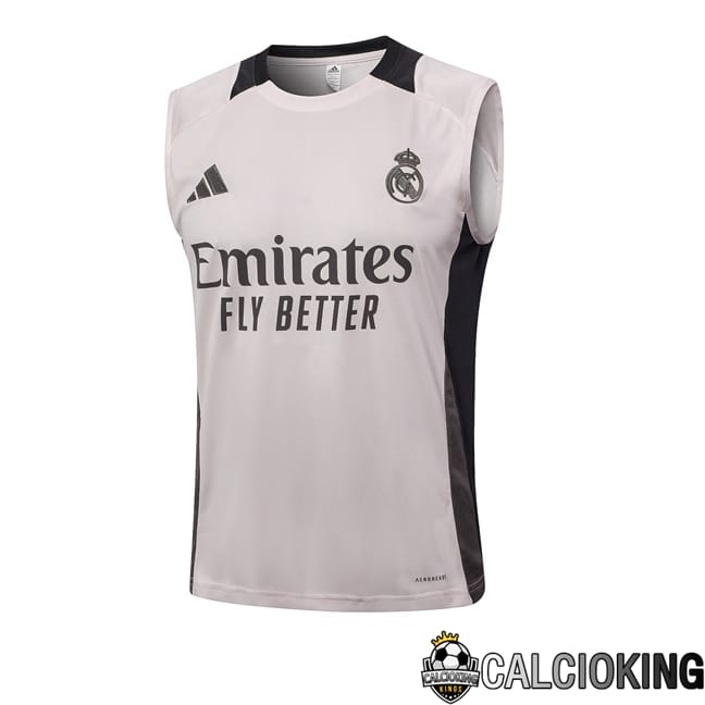 Comprare Maglia Calcio 2024 2025 2026 Personalizzazione,Tuta Da Calcio,Maglie De Calcio Retro Online | Canotta Allenamento Real Madrid Grigio 2024/2025