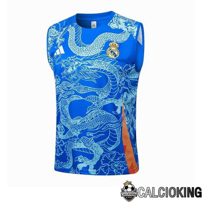 Comprare Maglia Calcio 2024 2025 2026 Personalizzazione,Tuta Da Calcio,Maglie De Calcio Retro Online | Canotta Allenamento Real Madrid Blu 2024/2025