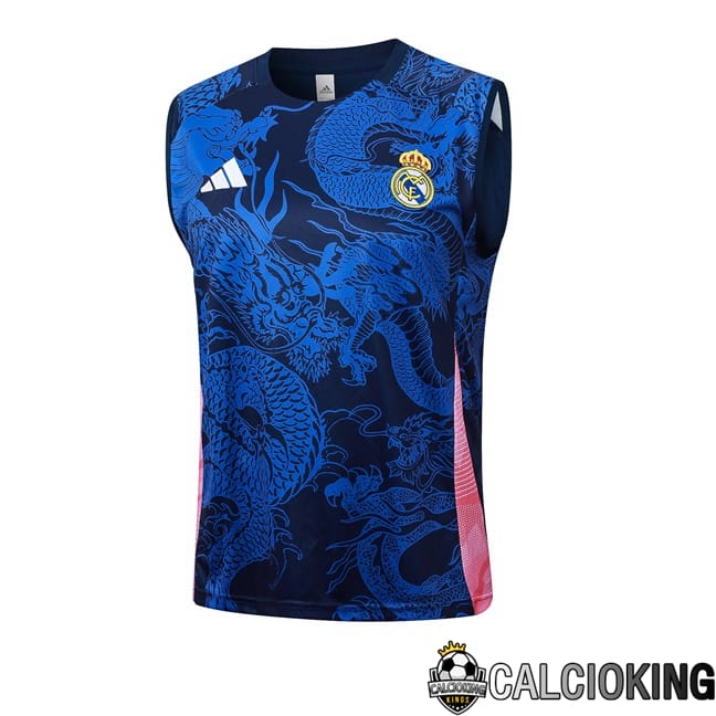 Comprare Maglia Calcio 2024 2025 2026 Personalizzazione,Tuta Da Calcio,Maglie De Calcio Retro Online | Canotta Allenamento Real Madrid Blu Reale 2024/2025