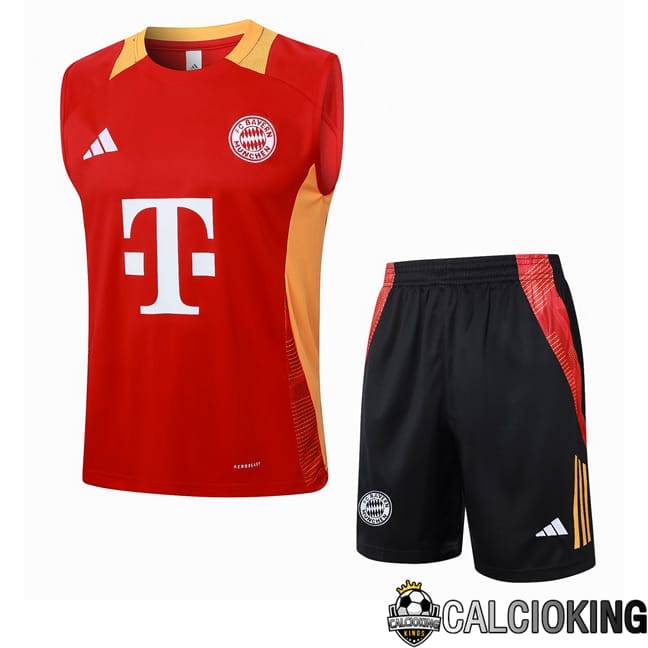 Comprare Maglia Calcio 2024 2025 2026 Personalizzazione,Tuta Da Calcio,Maglie De Calcio Retro Online | Canotta Allenamento Bayern Monaco + Pantaloncini Rosso 2024/2025