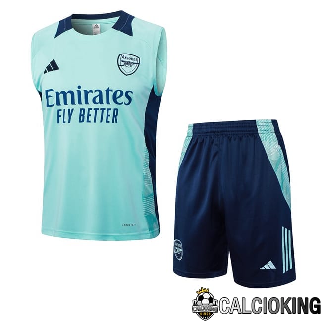 Comprare Maglia Calcio 2024 2025 2026 Personalizzazione,Tuta Da Calcio,Maglie De Calcio Retro Online | Canotta Allenamento Arsenal + Pantaloncini Blu 2024/2025