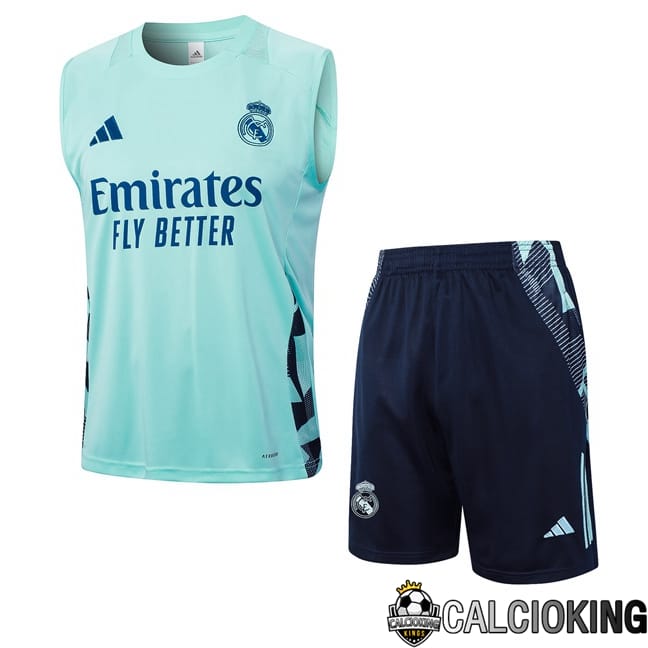 Comprare Maglia Calcio 2024 2025 2026 Personalizzazione,Tuta Da Calcio,Maglie De Calcio Retro Online | Canotta Allenamento Real Madrid + Pantaloncini Verde 2024/2025