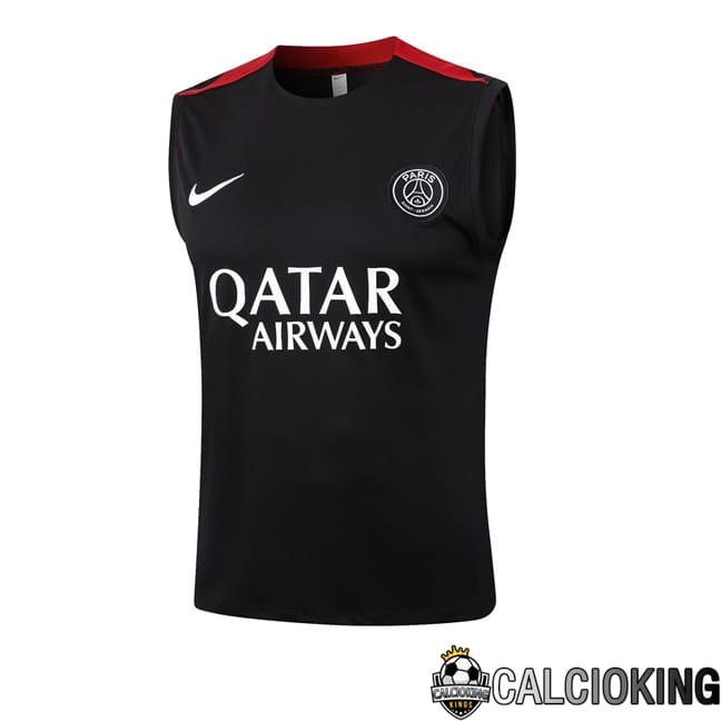 Comprare Maglia Calcio 2024 2025 2026 Personalizzazione,Tuta Da Calcio,Maglie De Calcio Retro Online | Canotta Allenamento Paris PSG Nero 2024/2025