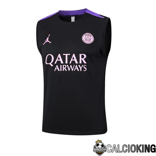 Comprare Maglia Calcio 2024 2025 2026 Personalizzazione,Tuta Da Calcio,Maglie De Calcio Retro Online | Canotta Allenamento Paris PSG Nero 2024/2025