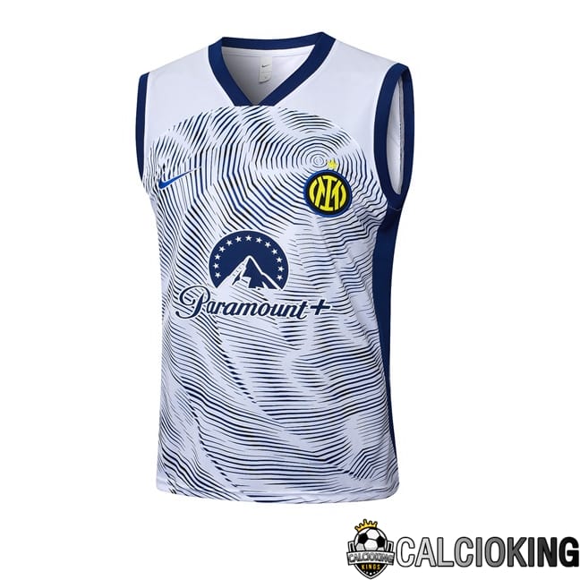 Comprare Maglia Calcio 2024 2025 2026 Personalizzazione,Tuta Da Calcio,Maglie De Calcio Retro Online | Canotta Allenamento Inter Milan Bianco 2024/2025