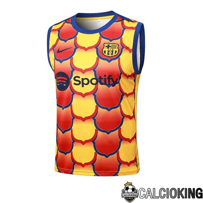 Comprare Maglia Calcio 2024 2025 2026 Personalizzazione,Tuta Da Calcio,Maglie De Calcio Retro Online | Canotta Allenamento FC Barcellona Giallo 2024/2025