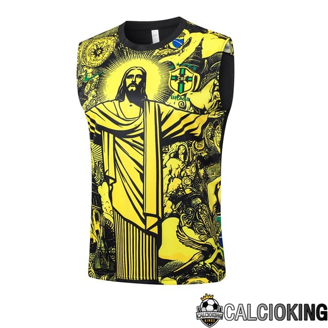 Comprare Maglia Calcio 2024 2025 2026 Personalizzazione,Tuta Da Calcio,Maglie De Calcio Retro Online | Canotta Allenamento Brasile Giallo 2024/2025