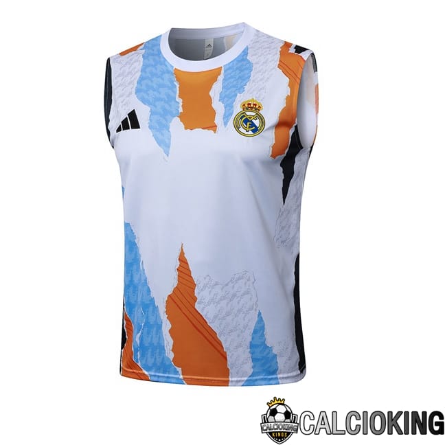 Comprare Maglia Calcio 2024 2025 2026 Personalizzazione,Tuta Da Calcio,Maglie De Calcio Retro Online | Canotta Allenamento Real Madrid Bianco 2025/2026