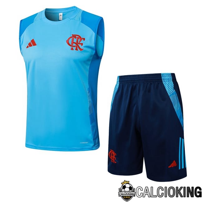 Comprare Maglia Calcio 2024 2025 2026 Personalizzazione,Tuta Da Calcio,Maglie De Calcio Retro Online | Canotta Allenamento Flamengo + Pantaloncini Blu 2025/2026