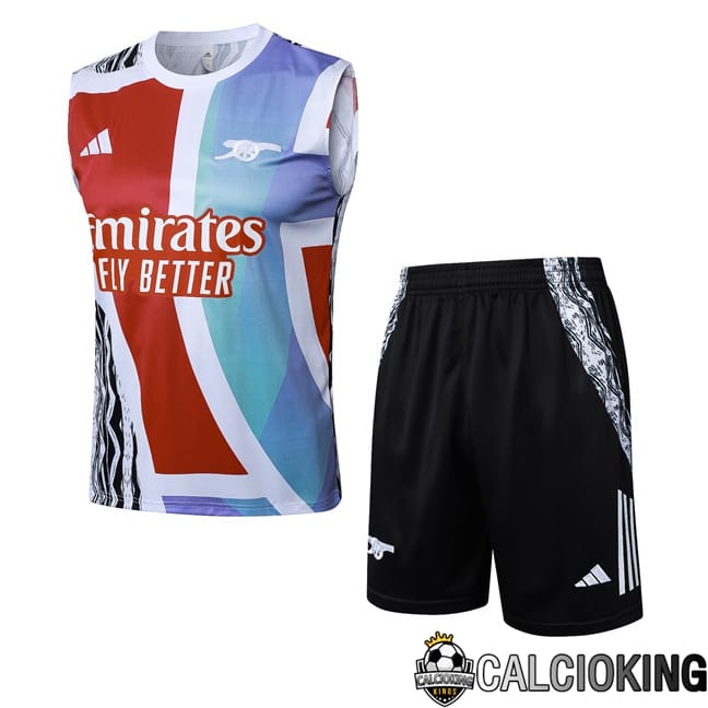 Comprare Maglia Calcio 2024 2025 2026 Personalizzazione,Tuta Da Calcio,Maglie De Calcio Retro Online | Canotta Allenamento Arsenal + Pantaloncini Rosso Blu 2025/2026