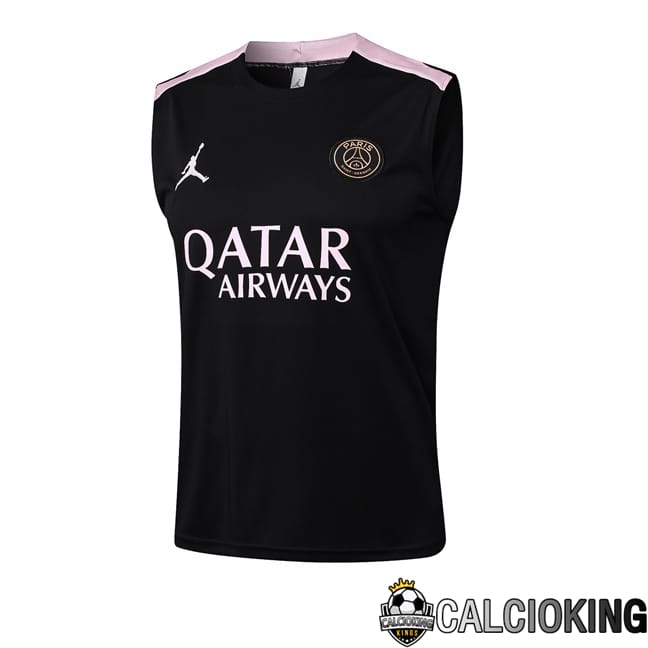 Comprare Maglia Calcio 2024 2025 2026 Personalizzazione,Tuta Da Calcio,Maglie De Calcio Retro Online | Canotta Allenamento Jordan Paris PSG Nero 2025/2026