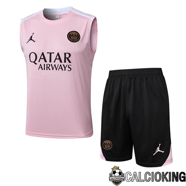 Comprare Maglia Calcio 2024 2025 2026 Personalizzazione,Tuta Da Calcio,Maglie De Calcio Retro Online | Canotta Allenamento Jordan Paris PSG + Pantaloncini Rosa 2025/2026