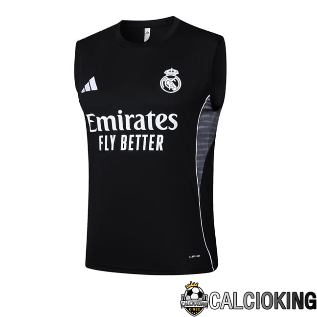 Comprare Maglia Calcio 2024 2025 2026 Personalizzazione,Tuta Da Calcio,Maglie De Calcio Retro Online | Canotta Allenamento Real Madrid Nero 2025/2026