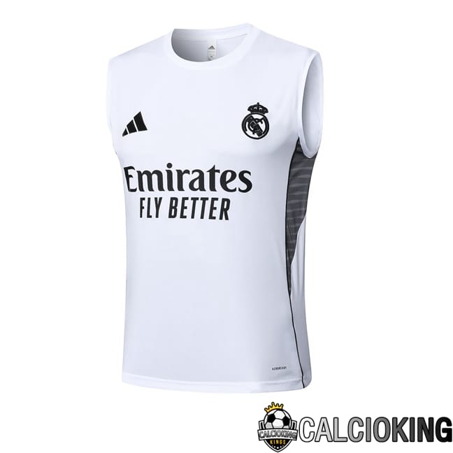 Comprare Maglia Calcio 2024 2025 2026 Personalizzazione,Tuta Da Calcio,Maglie De Calcio Retro Online | Canotta Allenamento Real Madrid Bianco 2025/2026