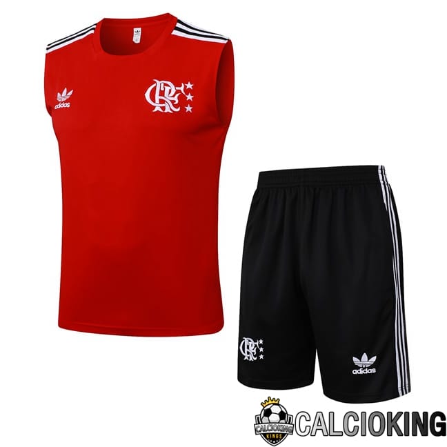 Comprare Maglia Calcio 2024 2025 2026 Personalizzazione,Tuta Da Calcio,Maglie De Calcio Retro Online | Canotta Allenamento Flamengo + Pantaloncini Rosso 2025/2026