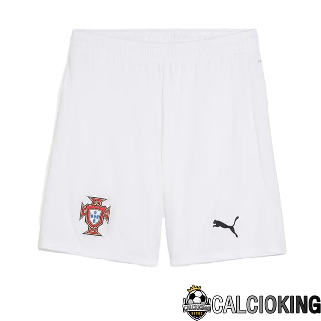 Comprare Maglia Calcio 2024 2025 2026 Personalizzazione,Tuta Da Calcio,Maglie De Calcio Retro Online | Pantaloncini Calcio Portogallo Seconda Bianco 2025/2026