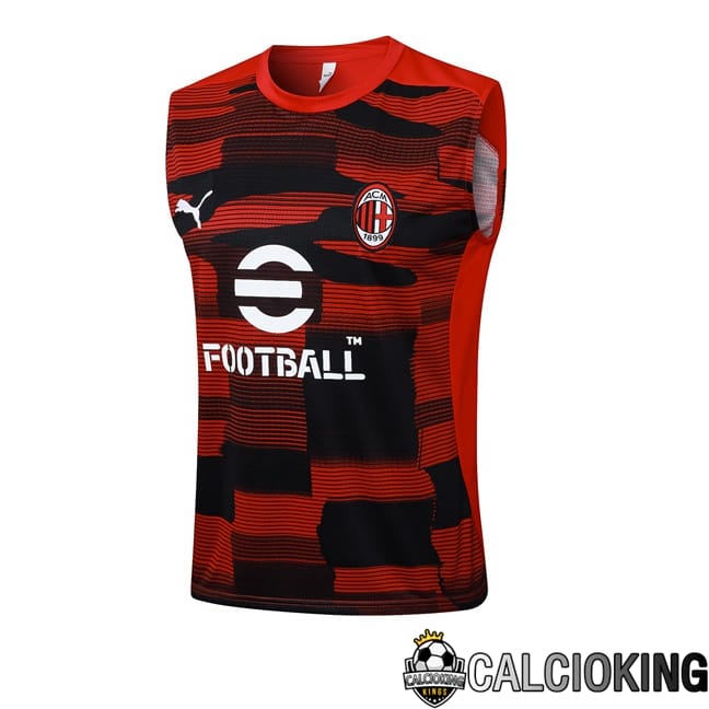 Comprare Maglia Calcio 2024 2025 2026 Personalizzazione,Tuta Da Calcio,Maglie De Calcio Retro Online | Canotta Allenamento AC Milan Rosso 2025/2026