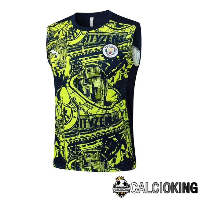 Comprare Maglia Calcio 2024 2025 2026 Personalizzazione,Tuta Da Calcio,Maglie De Calcio Retro Online | Canotta Allenamento Manchester City Blu Reale Verde 2025/2029