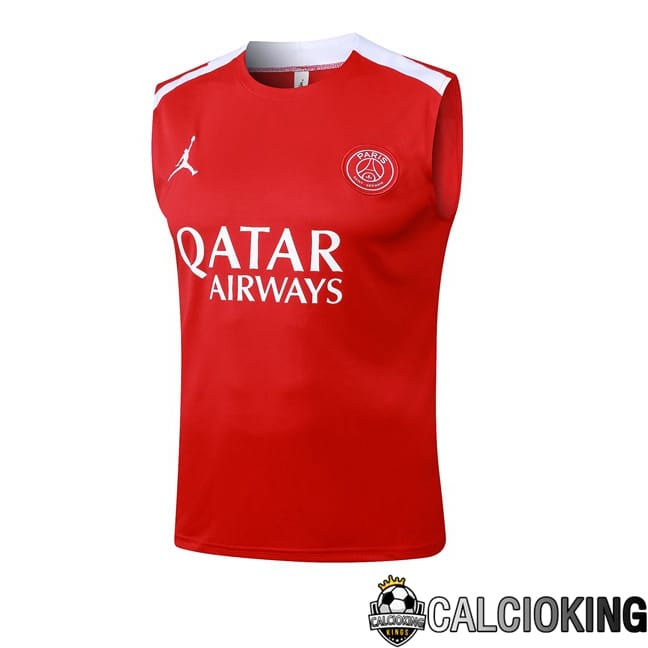 Comprare Maglia Calcio 2024 2025 2026 Personalizzazione,Tuta Da Calcio,Maglie De Calcio Retro Online | Canotta Allenamento Jordan Paris PSG Rosso 2025/2026