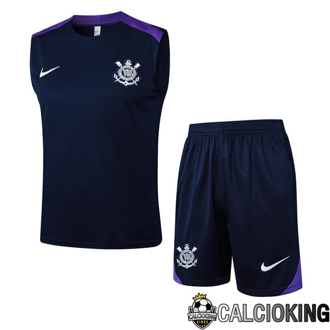 Comprare Maglia Calcio 2024 2025 2026 Personalizzazione,Tuta Da Calcio,Maglie De Calcio Retro Online | Canotta Allenamento Corinthians + Pantaloncini Blu Reale 2025/2026