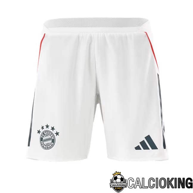 Comprare Maglia Calcio 2024 2025 2026 Personalizzazione,Tuta Da Calcio,Maglie De Calcio Retro Online | Pantaloncini Calcio Bayern Monaco Seconda Bianco 2025/2026