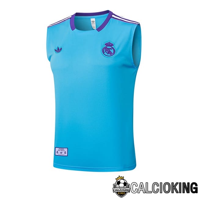 Comprare Maglia Calcio 2024 2025 2026 Personalizzazione,Tuta Da Calcio,Maglie De Calcio Retro Online | Canotta Allenamento Real Madrid Blu 2025/2026