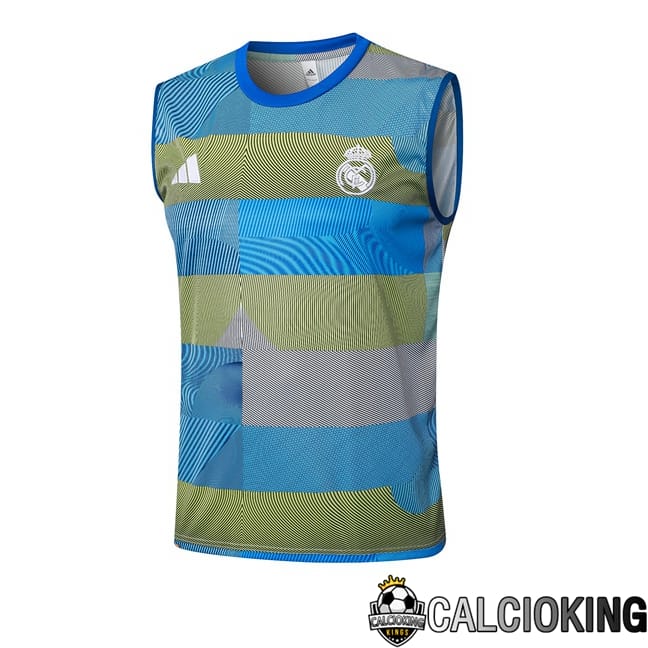 Comprare Maglia Calcio 2024 2025 2026 Personalizzazione,Tuta Da Calcio,Maglie De Calcio Retro Online | Canotta Allenamento Real Madrid Blu 2025/2026