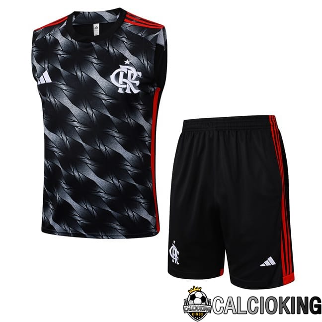Comprare Maglia Calcio 2024 2025 2026 Personalizzazione,Tuta Da Calcio,Maglie De Calcio Retro Online | Canotta Allenamento Flamengo + Pantaloncini Nero 2025/2026