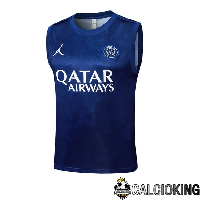 Comprare Maglia Calcio 2024 2025 2026 Personalizzazione,Tuta Da Calcio,Maglie De Calcio Retro Online | Canotta Allenamento Jordan Paris PSG Blu Reale 2025/2026