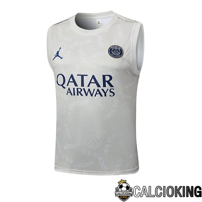 Comprare Maglia Calcio 2024 2025 2026 Personalizzazione,Tuta Da Calcio,Maglie De Calcio Retro Online | Canotta Allenamento Jordan Paris PSG Grigio 2025/2026