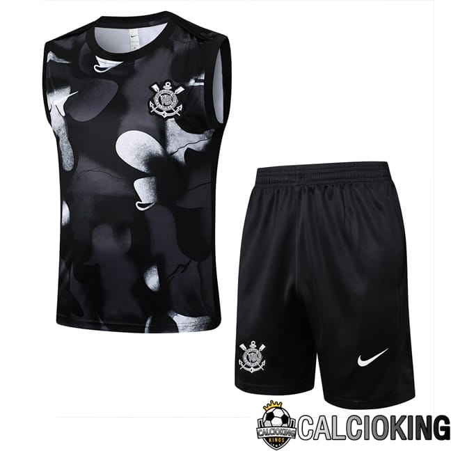 Comprare Maglia Calcio 2024 2025 2026 Personalizzazione,Tuta Da Calcio,Maglie De Calcio Retro Online | Canotta Allenamento Corinthians + Pantaloncini Nero 2025/2026
