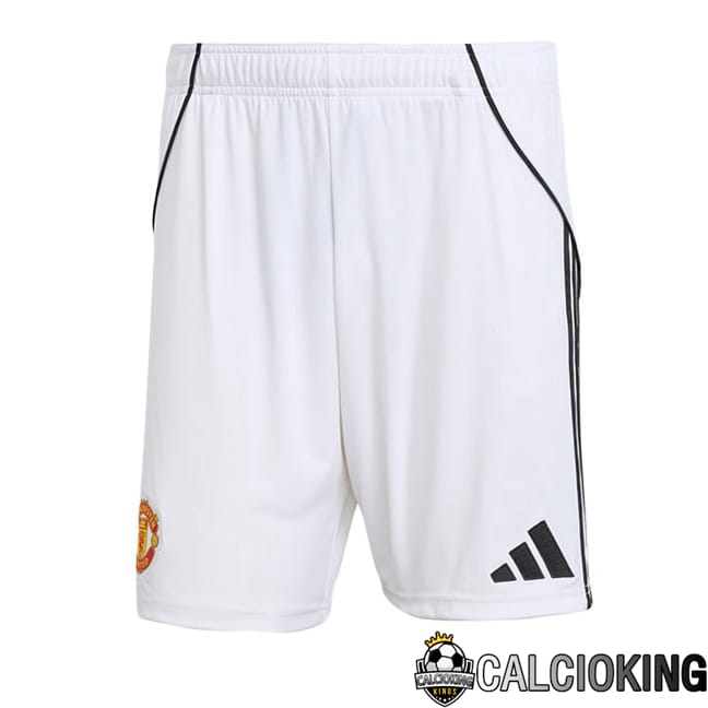 Comprare Maglia Calcio 2024 2025 2026 Personalizzazione,Tuta Da Calcio,Maglie De Calcio Retro Online | Pantaloncini Calcio Manchester United Prima Bianco 2025/2026